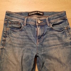 Express skinny ankle length jeans